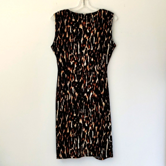 Calvin Klein leopard print dress sleeveless sheath dress animal print - Picture 5 of 12